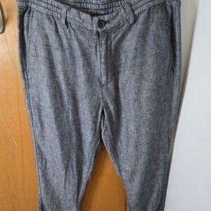 Men's Blue/Gray Casual Pants